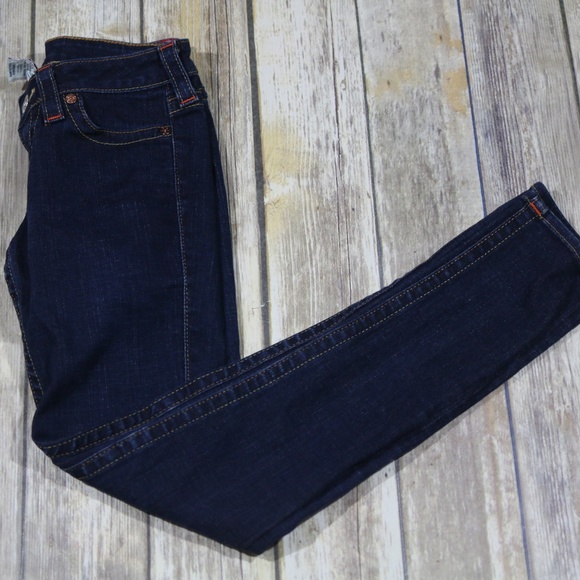 True Religion Denim - True Religion Stella Skinny Leg Jeans Dark Wash